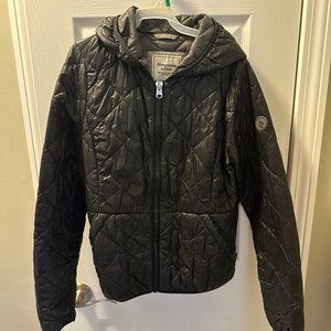 Abercrombie & Fitch lightweight puffer jacket with hood